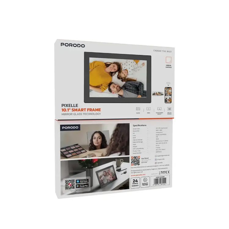 قاب عکس دیجیتال پرودو مدل PORODO PIXEL 10 SMART FRAME
