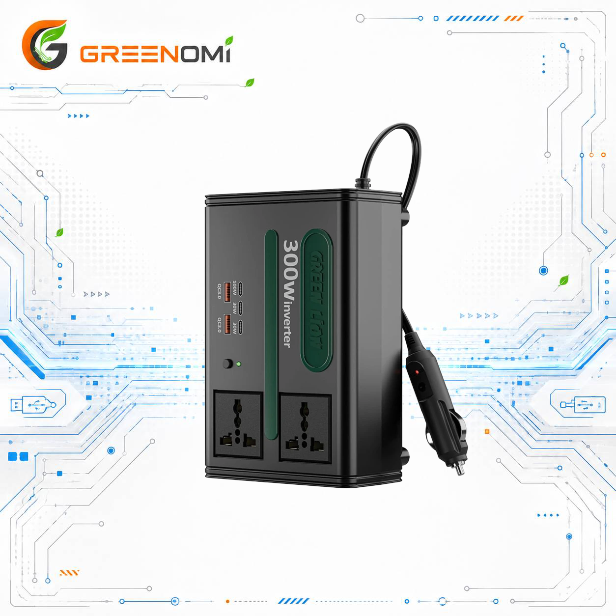 اینورتر گرین لاین GREEN INVERTER GC-300 GNGC300PINBK